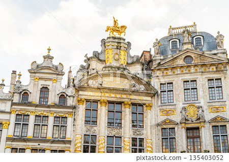 Grand Place Buildings in Brussels, Belgium Grand Place Buildings in Brussels, Belgium 135403052