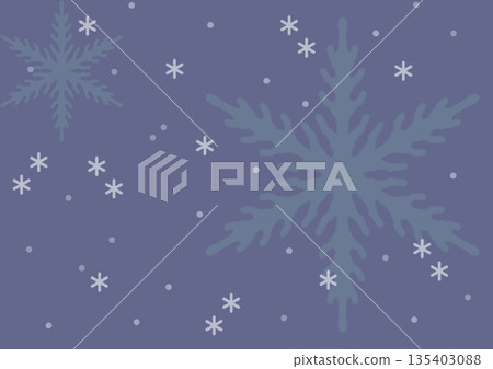 Snowflake Card Blue Snowflake Card Blue 135403088