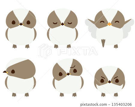 長尾山雀雛鳥 135403206