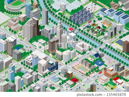 Cityscape. Cityscape. Isometric city. Cityscape. Cityscape. Isometric city. 135403870