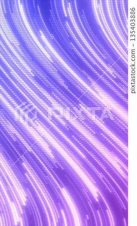 Vibrant flowing purple and white light trails forming dynamic abstract motion Vibrant flowing purple and white light trails forming dynamic abstract motion 135403886