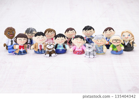 People of all races, generations and professions People of all races, generations and professions 135404342