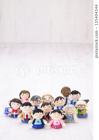 People of all races, generations and professions 135404344