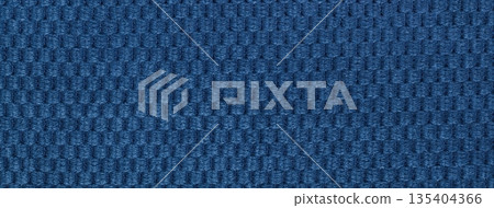 Textured dark blue velour textile background with woven pattern, macro. Structure of plush navy fabric backdrop Textured dark blue velour textile background with woven pattern, macro. Structure of plush navy fabric backdrop 135404366