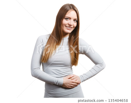 Fit woman in thermolinen underwear Fit woman in thermolinen underwear 135404658