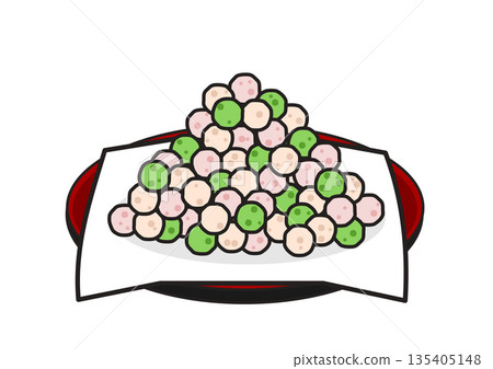 Illustration of hina-arare Illustration of hina-arare 135405148