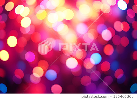 Warm bright abstract celebrative party background, Soft Focus Light Bubbles, Tranquil and Dreamy, Elegant and Sophisticated Design for Festive Atmospheres 135405303