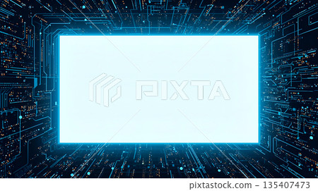 數位相框插圖 135407473