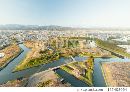 從五稜郭塔眺望北海道 135408064