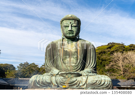 A panoramic view of the Great Buddha of Kamakura A panoramic view of the Great Buddha of Kamakura 135408080