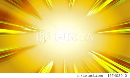 濃重的線條、漫畫、黃色、光線、水平線條、效果線、人造絲、插畫、夏季 濃重的線條、漫畫、黃色、光線、水平線條、效果線、人造絲、插畫、夏季 135408940