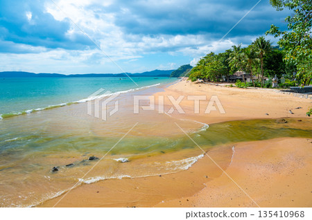 Ao Nang beach at Krabi town, Thailand. Ao Nang beach at Krabi town, Thailand. 135410968