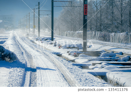 【大糸線沿途風光】雪之國【大町市】 【大糸線沿途風光】雪之國【大町市】 135411376