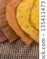 dry Autumn time leaves in view 135411473