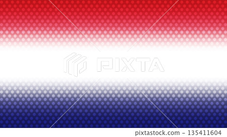 USA Color Halftone Horizontal Background USA Color Halftone Horizontal Background 135411604