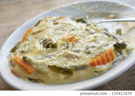 homemade olivier salad 135411678