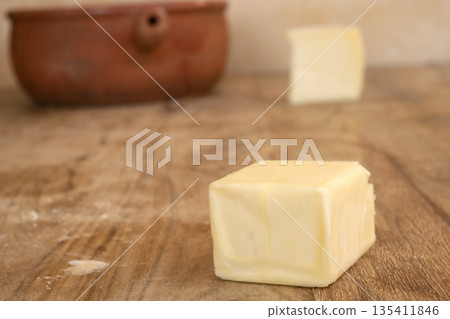 piece of homemade butter 135411846