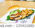 Delicious hamburger 135411880