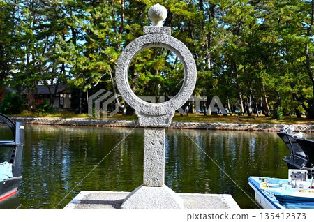 天橋立笠松公園的拼圖環形燈籠 天橋立笠松公園的拼圖環形燈籠 135412373