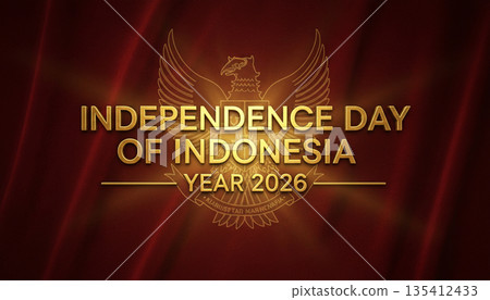 Indonesia Independence Day 2026 Elegant Red Background Indonesia Independence Day 2026 Elegant Red Background 135412433