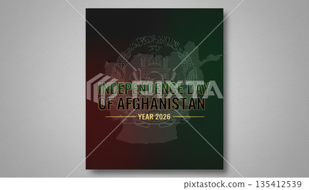 Independence of Afghanistan Patriotic Dark Concept Design 135412539