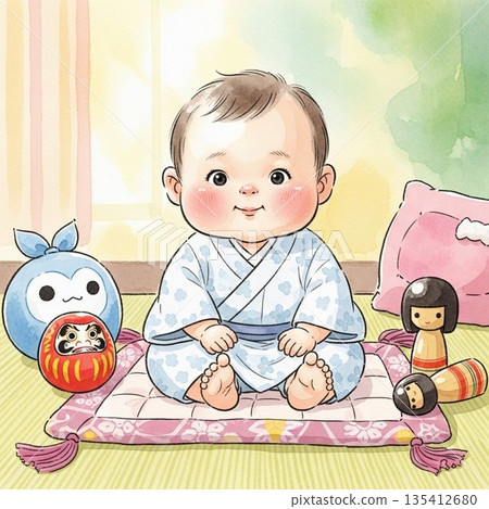 寶貝的插圖 135412680