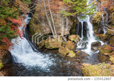 Scenery around Ryuzu Falls, Chuguji Shrine, Nikko City, Tochigi Prefecture Scenery around Ryuzu Falls, Chuguji Shrine, Nikko City, Tochigi Prefecture 135412807