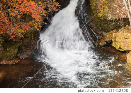 Scenery around Ryuzu Falls, Chuguji Shrine, Nikko City, Tochigi Prefecture Scenery around Ryuzu Falls, Chuguji Shrine, Nikko City, Tochigi Prefecture 135412808