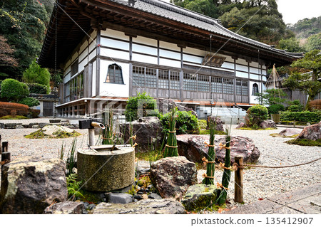 Gokurakuji Temple, famous for its rock garden and water that is said to bring good health and longevity Gokurakuji Temple, famous for its rock garden and water that is said to bring good health and longevity 135412907