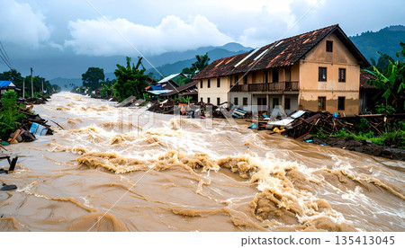 Severe Flooding in Rural Settlement 135413045