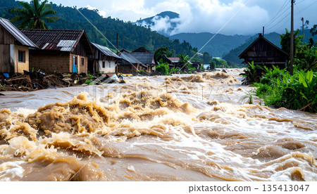 Severe Flooding in Rural Settlement 135413047