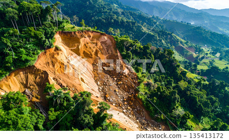 Massive Landslide in Green Hills 135413172