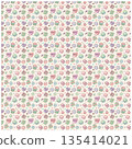 Valentine's Day chocolate wrapping paper pattern 135414021