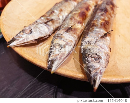 Salt-grilled Pacific Saury Autumn Taste 135414048