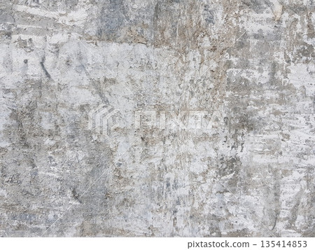 Grey concrete wall background texture with plaster and paint 135414853