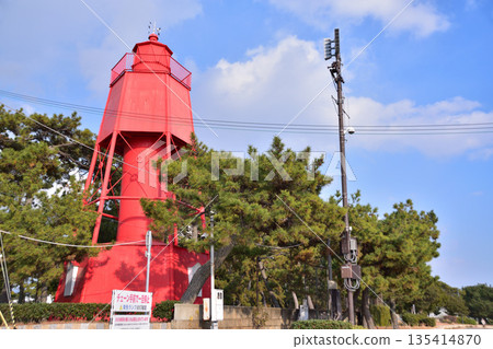 Former Wadamisaki Lighthouse in Suma Seaside Park, Kobe 135414870