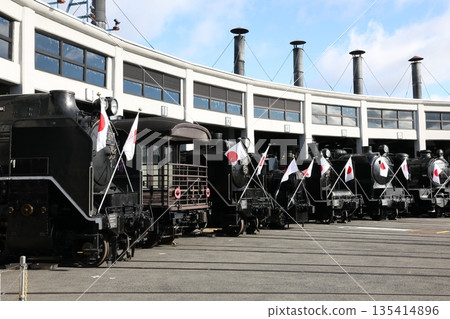 Steam locomotive in Umekoji, Kyoto Steam locomotive in Umekoji, Kyoto 135414896