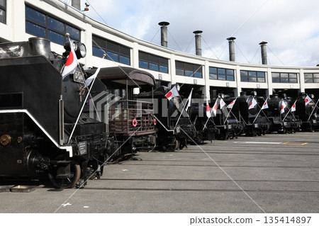 Steam locomotive in Umekoji, Kyoto Steam locomotive in Umekoji, Kyoto 135414897