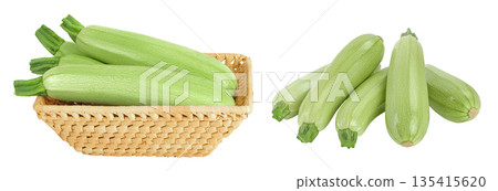 zucchini or marrow isolated on white background with full depth of field zucchini or marrow isolated on white background with full depth of field 135415620