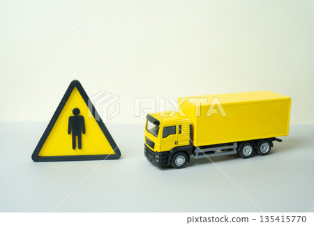 Shortage of drivers for trucks and delivery of goods. Logistics workforce crisis, supply chain stress and delayed deliveries. Transport sector challenges, rising costs Shortage of drivers for trucks and delivery of goods. Logistics workforce crisis, supply chain stress and delayed deliveries. Transport sector challenges, rising costs 135415770