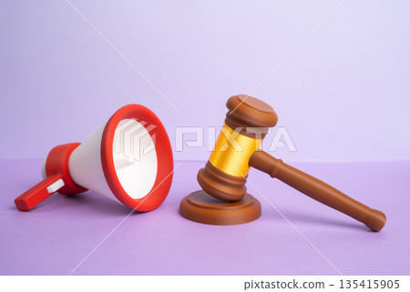 Megaphone and gavel. Ban on agitation and propaganda. Rallies and strikes. Restrictions on noisy events. Public order regulation, freedom limits and legal control of mass actions Megaphone and gavel. Ban on agitation and propaganda. Rallies and strikes. Restrictions on noisy events. Public order regulation, freedom limits and legal control of mass actions 135415905