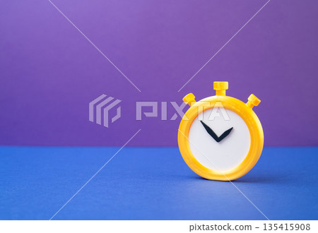 Stopwatch. The concept of time and countdown. Deadlines and terms. Urgency metaphor, time management pressure and responsibility for meeting schedules in life and business decisions 135415908
