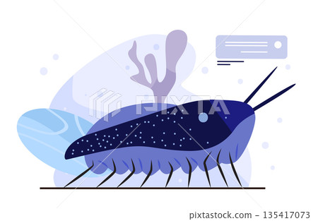 Parasite microorganism infection disease vector microbe stylized blue organism multiple legs antennae abstract background medical science concept Parasite microorganism infection disease vector microbe stylized blue organism multiple legs antennae abstract background medical science concept 135417073