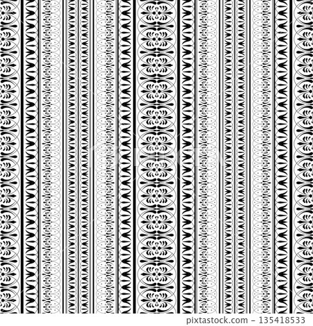 Monochrome floral european seamless pattern. Design traditional art, reminiscent of fine china Delftware, earthenware, textile, embroidery, porcelain. Typical egyptian, assyrian, greek motive Monochrome floral european seamless pattern. Design traditional art, reminiscent of fine china Delftware, earthenware, textile, embroidery, porcelain. Typical egyptian, assyrian, greek motive 135418533