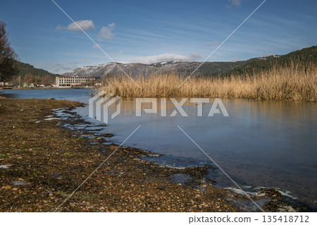 Natural Lake and Reeds Landscape in Golcuk, Odemis, Izmir, Turkey Natural Lake and Reeds Landscape in Golcuk, Odemis, Izmir, Turkey 135418712