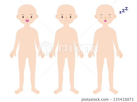 人體正面全身 135418871