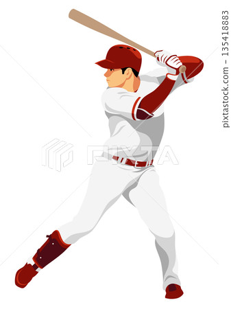 棒球選手“擊球手” 135418883