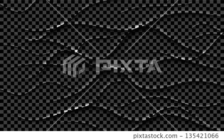 An abstract texture with smooth relief curves that imitate layers of paper. Soft shadows and gradients create the effect of volumetric carving, giving the image a minimalist and elegant style. 135421066