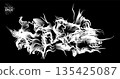 In shades of grey abstract texture created with Gradient flow and 3D structure imitate the movement of liquid or wind. Vibrant colors, volumetric waves and digital noise create a sense of depth and 135425087