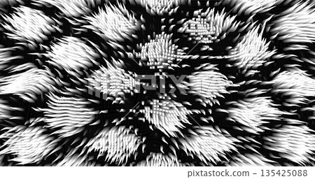 In shades of grey abstract texture created with Gradient flow and 3D structure imitate the movement of liquid or wind. Vibrant colors, volumetric waves and digital noise create a sense of depth and In shades of grey abstract texture created with Gradient flow and 3D structure imitate the movement of liquid or wind. Vibrant colors, volumetric waves and digital noise create a sense of depth and 135425088